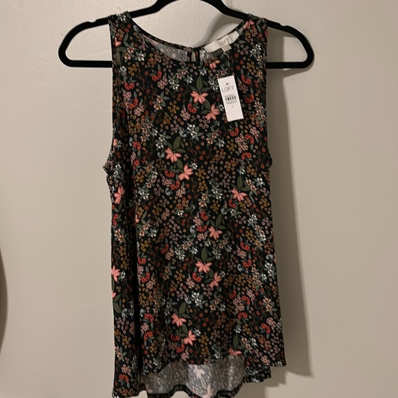 NWT LOFT sleeveless floral top women’s size S - Picture 5 of 6